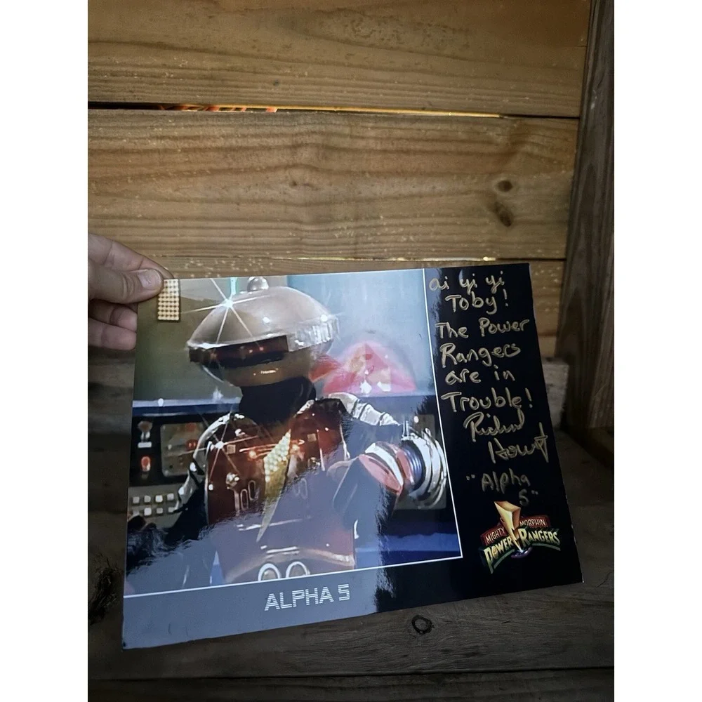 Autographed By Richard Horvitz Power Rangers Mighty Force‎ Alpha 5 Signed 